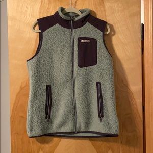 Marmot Green and Purple Retro Fleece